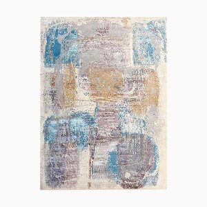 Modern Abstract Style Knotted Rug