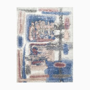 Modern Abstract Style Knotted Rug