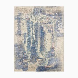 Modern Abstract Style Knotted Rug