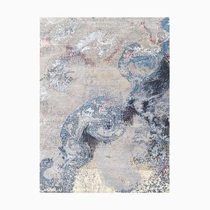 Modern Abstract Style Knotted Rug