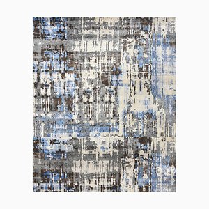 Modern Abstract Style Knotted Rug