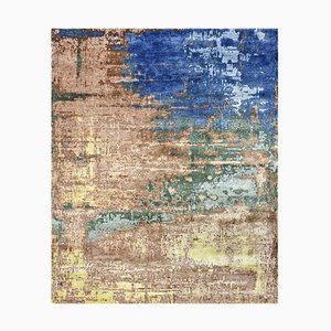 Modern Abstract Style Knotted Rug