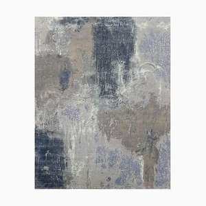 Modern Abstract Style Knotted Rug