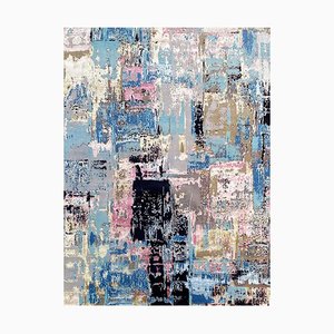 Modern Abstract Style Knotted Rug