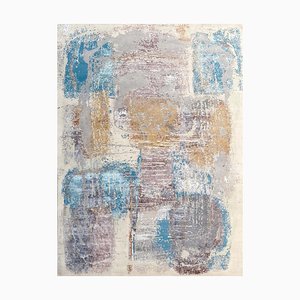 Modern Abstract Style Knotted Rug