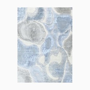 Modern Abstract Style Knotted Rug