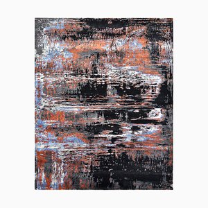 Modern Abstract Style Knotted Rug