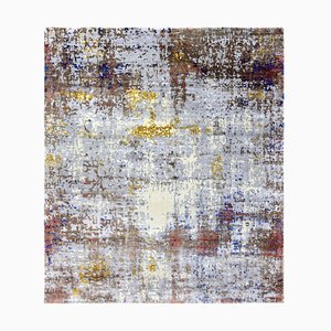 Modern Abstract Style Knotted Rug