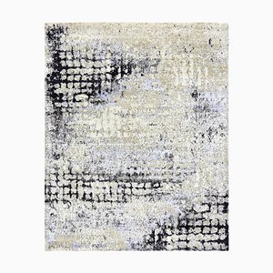 Modern Abstract Style Knotted Rug