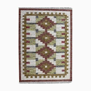 Scandinavian Style Handwoven Flat Kilim Rug