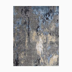 Modern Hand Knotted Abstract Style Rug