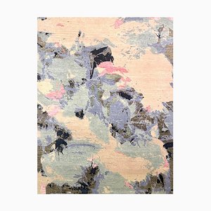 Modern Hand Knotted Abstract Style Rug