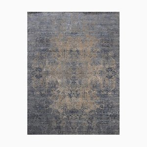 Modern Silk and Wool Hand Knotted Rug