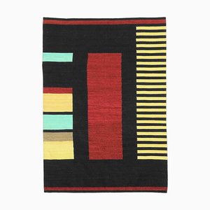 Tapis Kilim de Style Tribal Tissé à la Main