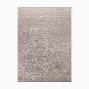 Modern Silk and Wool Hand Knotted Rug