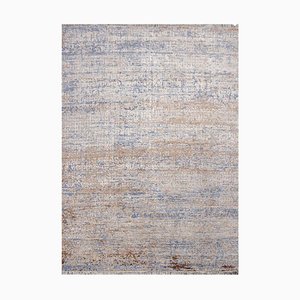 Modern Silk and Wool Hand Knotted Rug