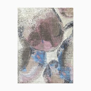 Modern Hand Knotted Abstract Style Rug