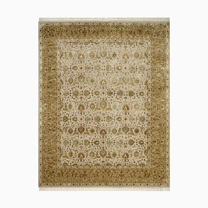 Indischer Teppich aus Seide & Wolle im orientalischen Stil
