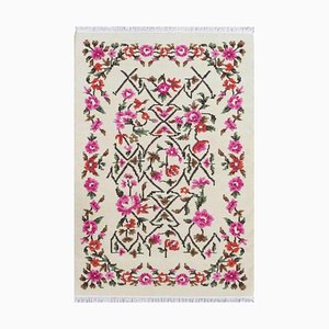 Bessarabian Style Floral Flat Kilim Rug