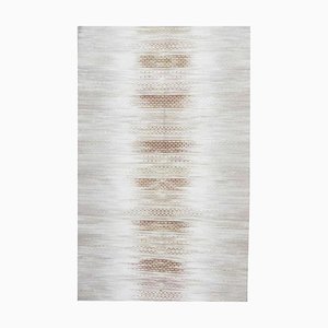 Ikat Style Handwoven Cotton Kilim Rug