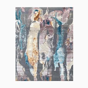 Modern Hand Knotted Abstract Style Rug