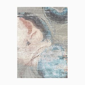 Modern Hand Knotted Abstract Style Rug