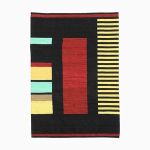 Alfombra Kilim estilo tribal tejida a mano