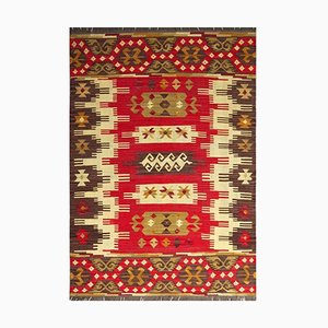 Handgewebter Kelim Teppich im anatolischen Stil