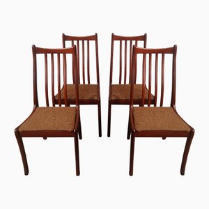 Mid-Century Modern Teak Dining Chairs from White and Newton, Set of 4