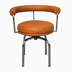 Vintage LC7 Swivel Chair by Charlotte Perriand, Le Corbusier & Jeanneret for Cassina