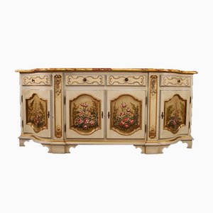 Italian Lacquered Painted and Gilded Sideboard