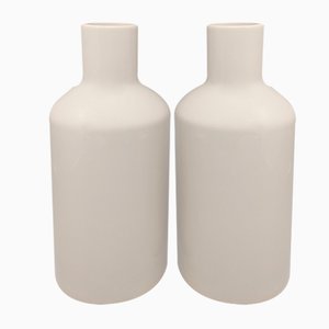 Beige Vases in Ceramic from Fratelli Brambilla, Italy, 1970s, Set of 2