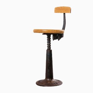 Industrial Chair with Cast Metal Base from Arnon Et Roux, 1950s