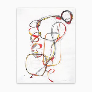 Tracey Adams, Balancing Act 3, 2016, Gouache, grafito y tinta sobre papel Rives