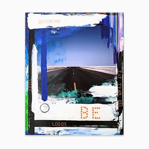 Jason Engelund, Be Becoming, 2021, Farbe & Mixed Media auf Holzplatte