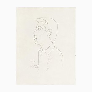 Jean Cocteau, A l'ami Moretti, 1970, Lithographie sur Papier Arches