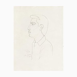 Jean Cocteau, A l'ami Moretti, 1970, Litografía sobre papel Arches