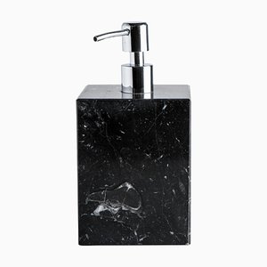 Dispenser di sapone quadrato in marmo nero