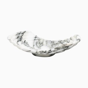 Small Wave Tray in Arabescato Marble