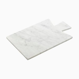 Tabla de cortar de mármol de Carrara blanco