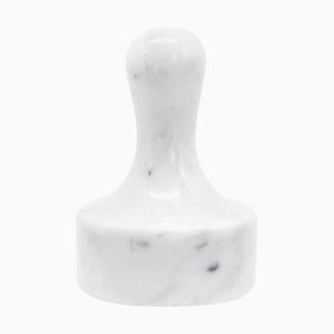 Fleischhammer aus weißem Carrara Marmor