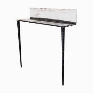Console in Marble and Wood