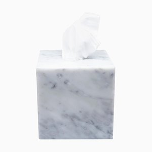 Square Tissue Box Cover in Marble