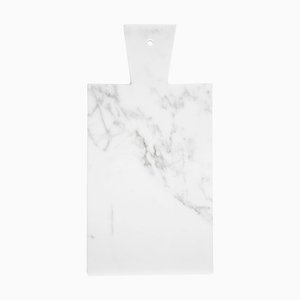Weißes Schneidebrett aus Carrara Marmor