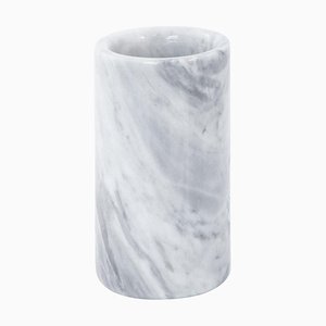 Rounded Toothbrush Holder in Grey Bardiglio Marble