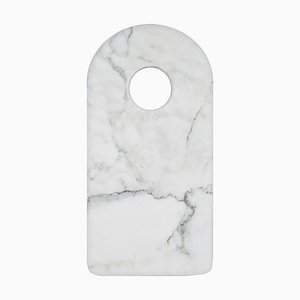 Chopping Board with Hole in Carrara Marble