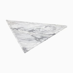 Plateau de Service et Planche à Découper Triangulaire en Marbre Gris