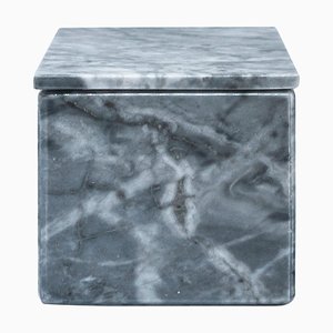 Caja cuadrada de mármol gris