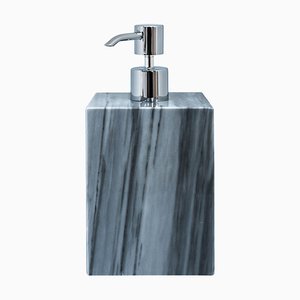 Squared Soap Dispenser in Grey Marble