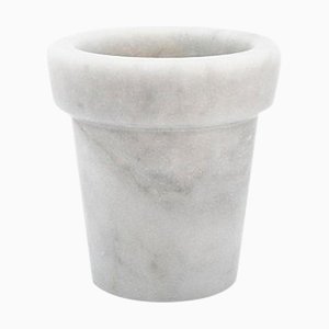 Kleine Vase aus weißem Carrara Marmor